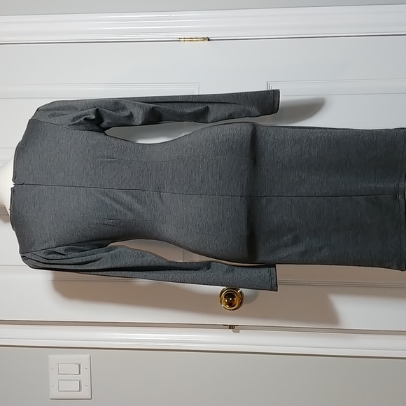 Rouched body con long sleeve mini dress. NWT - Picture 5 of 14